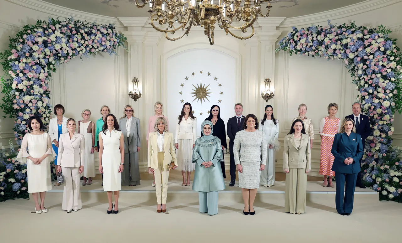 Turkish First Lady Emine Erdogan hosts leaders' spouses at NATO summit event in Ankara